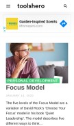 How toolshero.com looks like on a mobile device such as an iPhone.