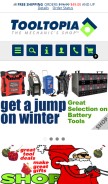 How tooltopia.com looks like on a mobile device such as an iPhone.