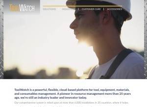 How toolwatch.com looks like on a tablet such as an iPad.