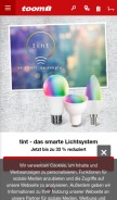 How toom.de looks like on a mobile device such as an iPhone.