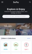How toopics.com looks like on a mobile device such as an iPhone.