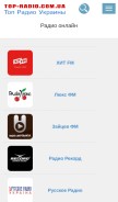How top-radio.com.ua looks like on a mobile device such as an iPhone.