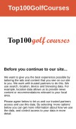 How top100golfcourses.com looks like on a mobile device such as an iPhone.