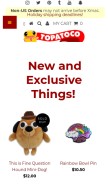 How topatoco.com looks like on a mobile device such as an iPhone.