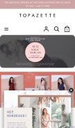 How topazette.com looks like on a mobile device such as an iPhone.