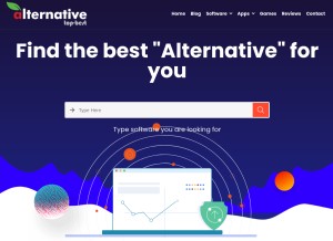 How topbestalternative.com looks like on a tablet such as an iPad.