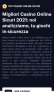 How topcasinoonlinesicuri.it looks like on a mobile device such as an iPhone.