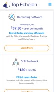How topechelon.com looks like on a mobile device such as an iPhone.