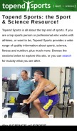 How topendsports.com looks like on a mobile device such as an iPhone.