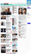How topnews.ru looks like on a mobile device such as an iPhone.