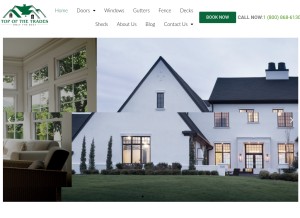 How topofthetrades.com looks like on a tablet such as an iPad.