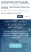 How toppanmerrill.com looks like on a mobile device such as an iPhone.