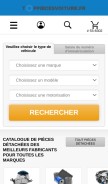 How toppiecesvoiture.fr looks like on a mobile device such as an iPhone.
