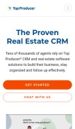 How topproducer.com looks like on a mobile device such as an iPhone.