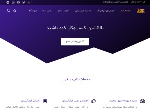 How topseo724.com looks like on a tablet such as an iPad.