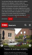 How toro.com looks like on a mobile device such as an iPhone.