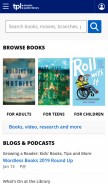How torontopubliclibrary.ca looks like on a mobile device such as an iPhone.