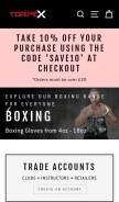 How torpexsports.co looks like on a mobile device such as an iPhone.