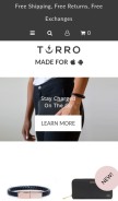 How torrotravel.com looks like on a mobile device such as an iPhone.