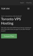 How torvm.ca looks like on a mobile device such as an iPhone.