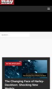 How totalmotorcycle.com looks like on a mobile device such as an iPhone.