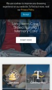 How touchstone-communities.com looks like on a mobile device such as an iPhone.