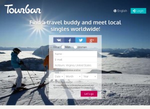 How tourbar.com looks like on a tablet such as an iPad.