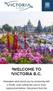 How tourismvictoria.com looks like on a mobile device such as an iPhone.