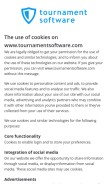 How tournamentsoftware.com looks like on a mobile device such as an iPhone.