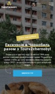 How tours2chernobyl.com looks like on a mobile device such as an iPhone.