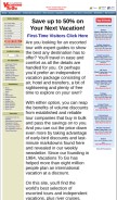How tourvacationstogo.com looks like on a mobile device such as an iPhone.