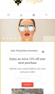 How tousiattarjewelers.com looks like on a mobile device such as an iPhone.
