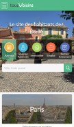 How tousvoisins.fr looks like on a mobile device such as an iPhone.