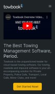 How towbook.com looks like on a mobile device such as an iPhone.