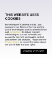 How townsquaremedia.com looks like on a mobile device such as an iPhone.