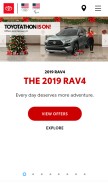 How toyota.com looks like on a mobile device such as an iPhone.
