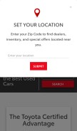How toyotacertified.com looks like on a mobile device such as an iPhone.