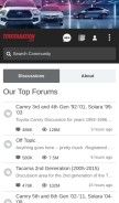 How toyotanation.com looks like on a mobile device such as an iPhone.