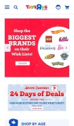 How toysrus.ca looks like on a mobile device such as an iPhone.