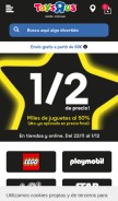 How toysrus.es looks like on a mobile device such as an iPhone.