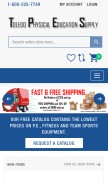 How tpesonline.com looks like on a mobile device such as an iPhone.
