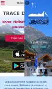 How tracedetrail.fr looks like on a mobile device such as an iPhone.