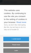 How track-trace.com looks like on a mobile device such as an iPhone.
