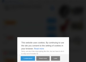 How track-trace.com looks like on a tablet such as an iPad.