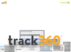 How track360.com looks like on a tablet such as an iPad.