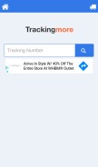 How trackingmore.com looks like on a mobile device such as an iPhone.