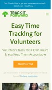 How trackitforward.com looks like on a mobile device such as an iPhone.