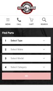 How tractorpartsasap.com looks like on a mobile device such as an iPhone.