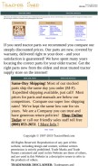 How tractorshed.com looks like on a mobile device such as an iPhone.