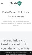 How tradelab.com looks like on a mobile device such as an iPhone.